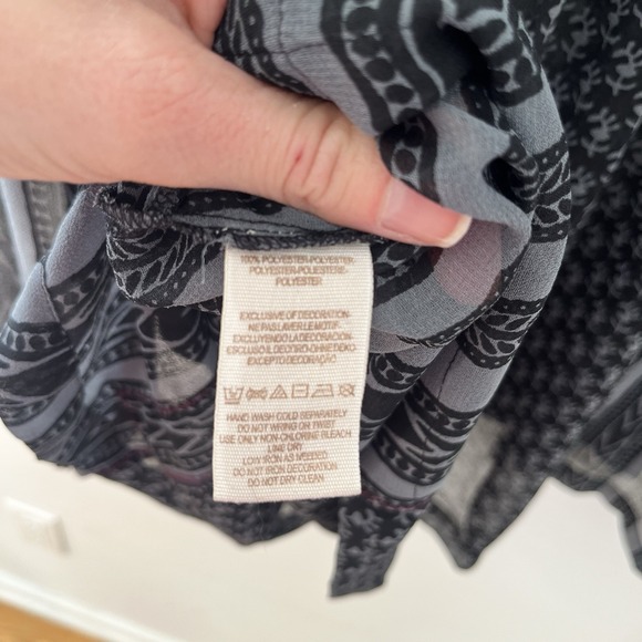 Free People "Feather in the Wind" Sheer Boho Airy Embellished Tunic Size S - Picture 8 of 9